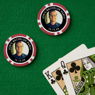 Junggesellenabschied Bräutigam Foto Casino Pokerchips