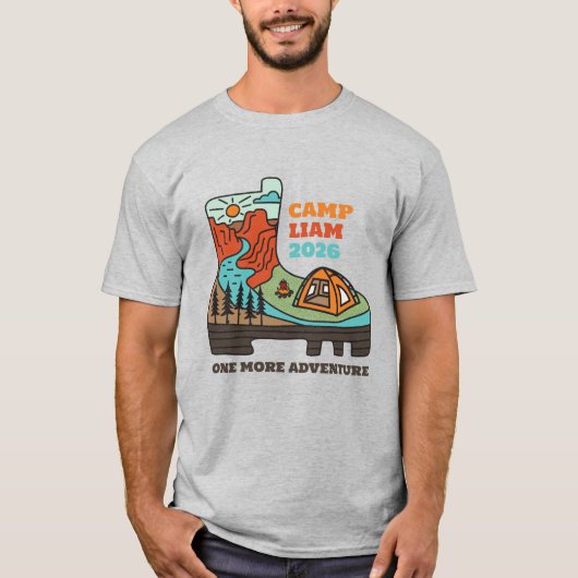 Junggesellenabschied Camping T-Shirt für Männer (Vorderseite)