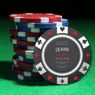 Junggesellenabschied Casino Las Vegas Poker Chip Einladung