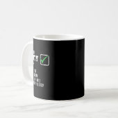 Junggesellenabschied-Checkliste Kaffeetasse (Vorderseite Links)