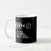 Junggesellenabschied-Checkliste Kaffeetasse (Links)