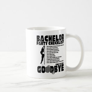 Junggesellenabschied-Checkliste Stag Bräutigam Gag Kaffeetasse