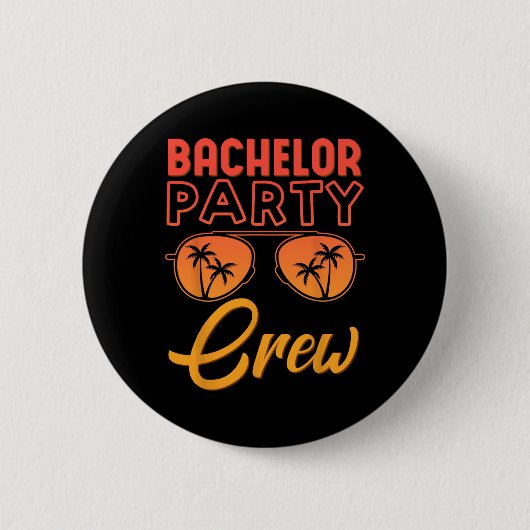 Junggesellenabschied Crew Hochzeitsfeier beste Fre Button (Vorderseite)