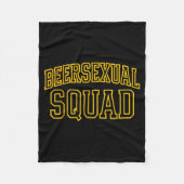 Junggesellenabschied Design für Beerual Squad Matc Fleecedecke (Vorderseite)