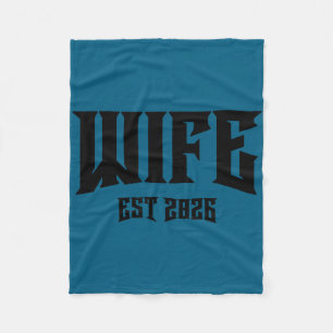 Junggesellenabschied Ehe Grunge Rock Ehefrau Est 2 Fleecedecke