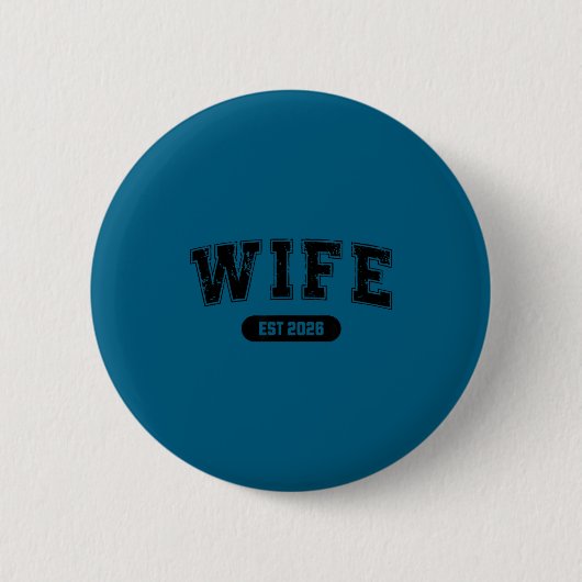 Junggesellenabschied Ehefrau und Ehemann est 2026 Button (Vorderseite)