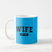 Junggesellenabschied Ehefrau und Ehemann Est 2026 Kaffeetasse (Links)