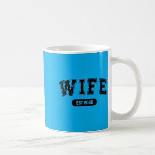 Junggesellenabschied Ehefrau und Ehemann Est 2026 Kaffeetasse (Rechts)