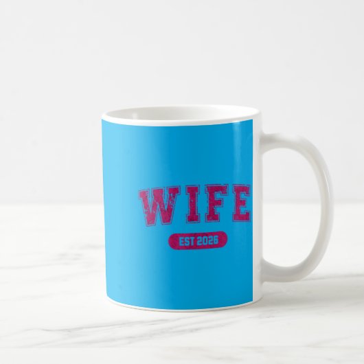 Junggesellenabschied Ehefrau und Ehemann Est 2026 Kaffeetasse (Rechts)