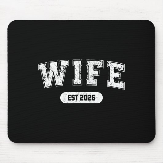 Junggesellenabschied Ehefrau und Ehemann Est 2026 Mousepad (Vorne)