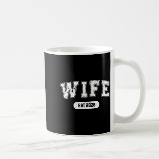Junggesellenabschied Ehefrau und Ehemann seit 2026 Kaffeetasse (Rechts)