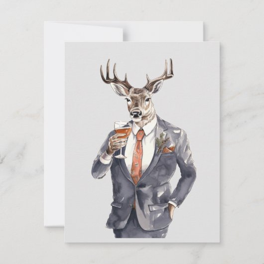 Junggesellenabschied Einladung Männer Vorlage (Rückseite)