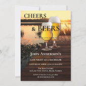 Junggesellenabschied Einladung Prost und Bier (Vorderseite)