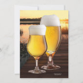 Junggesellenabschied Einladung Prost und Bier (Rückseite)