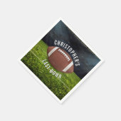 Junggesellenabschied Football Letzter Down Serviette (Ecke)