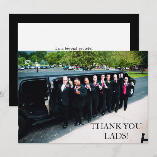 Junggesellenabschied Foto Dankeskarte