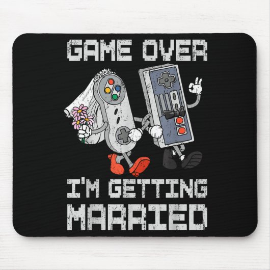 Junggesellenabschied: Game over, ich heirate Mousepad (Vorne)