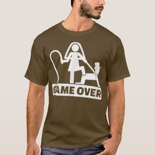 Junggesellenabschied Game Over Lustige Braut Bräut T-Shirt