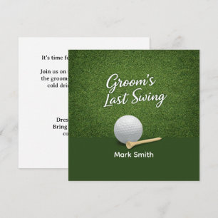 Junggesellenabschied Golf auf Grün Einladung