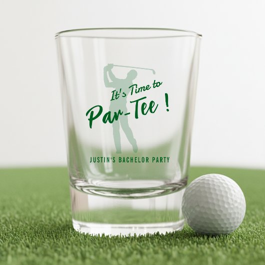 Junggesellenabschied Golf Es ist Zeit zu Par-Tee Schnapsglas