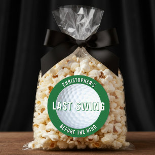 Junggesellenabschied Golf Letzter Schwung vor dem  Runder Aufkleber