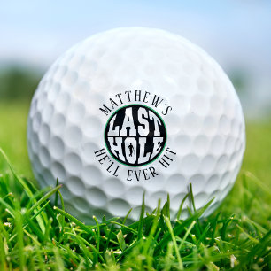 Junggesellenabschied Golf Letztes Loch, das er je  Golfball