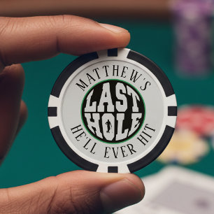 Junggesellenabschied Golf Letztes Loch, das er je  Pokerchips