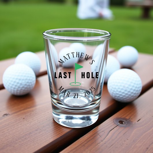 Junggesellenabschied Golf Letztes Loch Schnapsglas