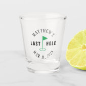 Junggesellenabschied Golf Letztes Loch Schnapsglas (Vorderseite)