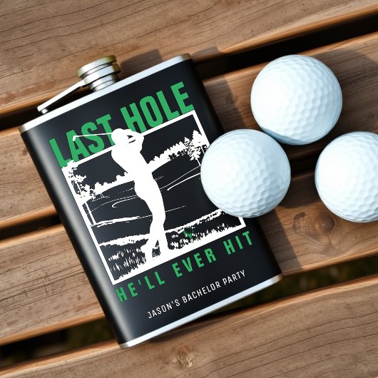 Junggesellenabschied Golf Witze Letztes Loch, das  Flachmann