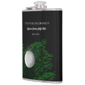 Junggesellenabschied Golfer - Golfball und Course  Flachmann (Links)