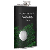 Junggesellenabschied Golfer - Golfball und Course  Flachmann (Rechts)