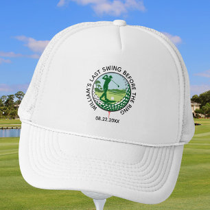 Junggesellenabschied Golfer Name Letzter Schlag Go Truckerkappe