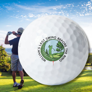 Junggesellenabschied Golfer Name Letzter Schwung Golfball