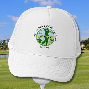 Junggesellenabschied Golfer Name Letzter Schwung Truckerkappe