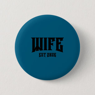 Junggesellenabschied Grunge Rock Ehefrau est 2026 Button