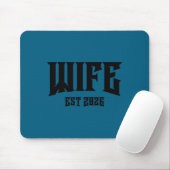 Junggesellenabschied Grunge Rock Ehefrau seit 2026 Mousepad (Mit Mouse)