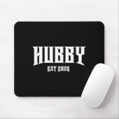 Junggesellenabschied Grunge Rock Ehemann Est 2026 Mousepad (Mit Mouse)