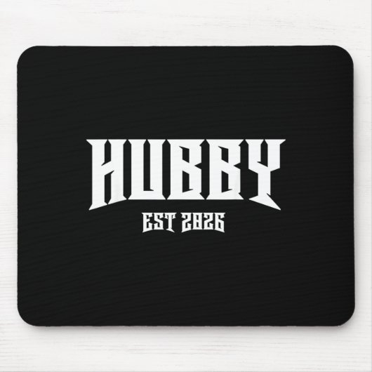 Junggesellenabschied Grunge Rock Ehemann Est 2026 Mousepad (Vorne)
