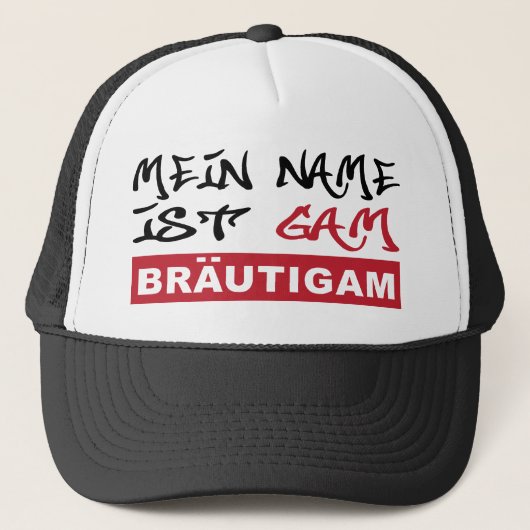junggesellenabschied / hochzeit truckerkappe (Vorderseite)