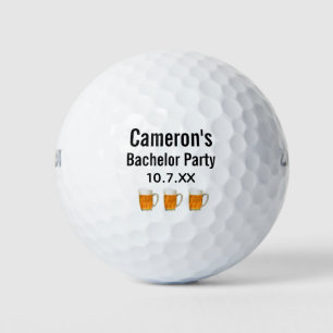 Junggesellenabschied Hochzeitsgeschenk Bier Prost Golfball