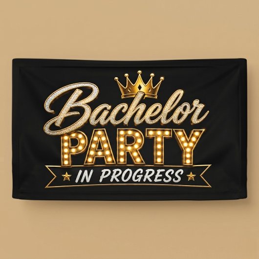 Junggesellenabschied im Gange Banner