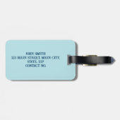 Junggesellenabschied im maritimen Stil Gepäckanhänger (Rückseite horizontal)