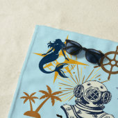 Junggesellenabschied im maritimen Stil Strandtuch (Beispiel)