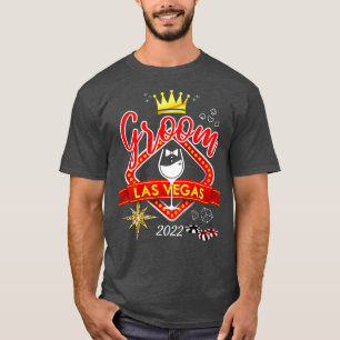 Junggesellenabschied in Vegas Gruppe Heiratete in  T-Shirt