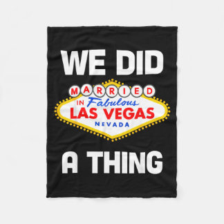 Junggesellenabschied in Vegas In Vegas geheiratet  Fleecedecke
