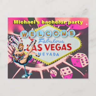 Junggesellenabschied Las Vegas Einladung