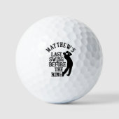 Junggesellenabschied Letzter Schwung Golfball (Vorderseite)