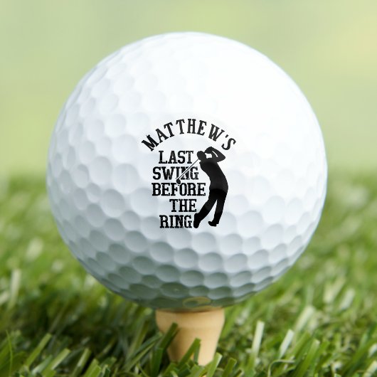 Junggesellenabschied Letzter Schwung Golfball