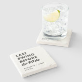 Junggesellenabschied Letzter Tanz vor dem Traualta Steinuntersetzer (Seitenansicht)